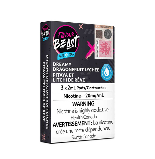 Flavour Beast Pods Dreamy Dragonfruit Lychee Iced 20mg/mL (Provincial)