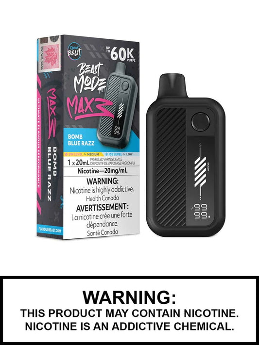 Flavour Beast Mode Max 3 60K Bomb Blue Razz 20mg/mL Disposable (Provincial)