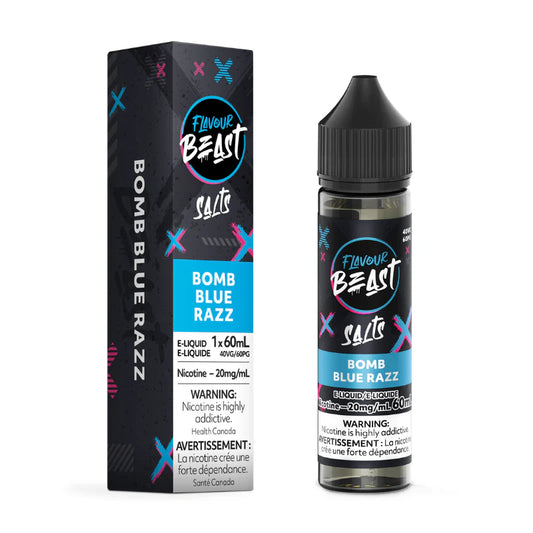 Flavour Beast E-liquid Bomb Blue Razz 20mg/mL 60mL (provincial)