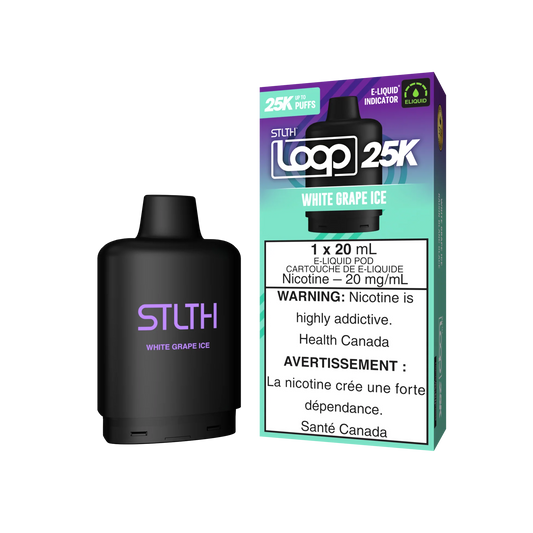 Stlth Loop Pod 25k White Grape Ice 20mg/ml (Provincial)