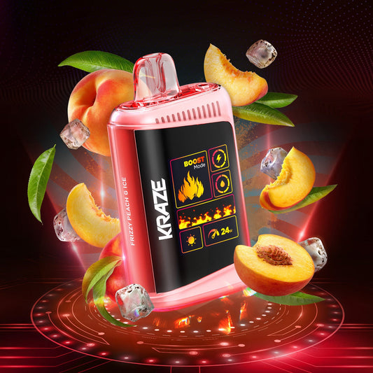 Kraze Mega X 48k Frizzy Peach G Ice 20mg/ml Disposable (Provincial)