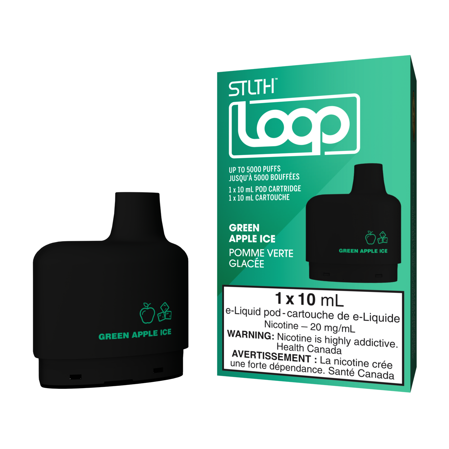 Stlth loop pod Green apple 20mg/mL