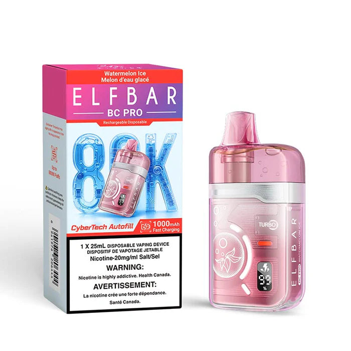 ELF BAR BC Pro 80k Watermelon Ice 20mg/mL Disposable (Provincial)