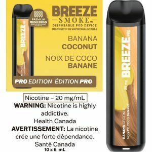 Breeze pro 2000 Banana Coconut 20mg/mL disposable (provincial)