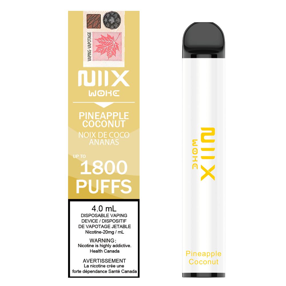 Niix woke Pineapple Coconut 20mg/ml disposable vape