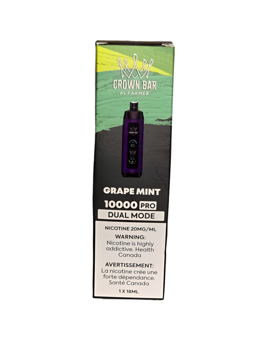 CrownBar Al Fakher - Grape Mint 10k Pro 20mg/ml disposable