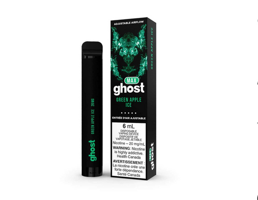 Ghost max Green Apple Ice 20mg/mL disposable