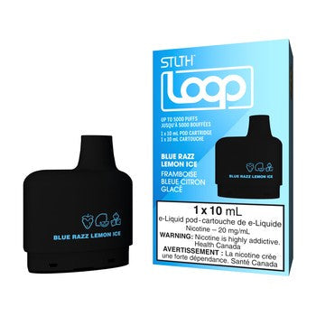 Stlth loop pod Blue razz lemon ice 20mg/mL