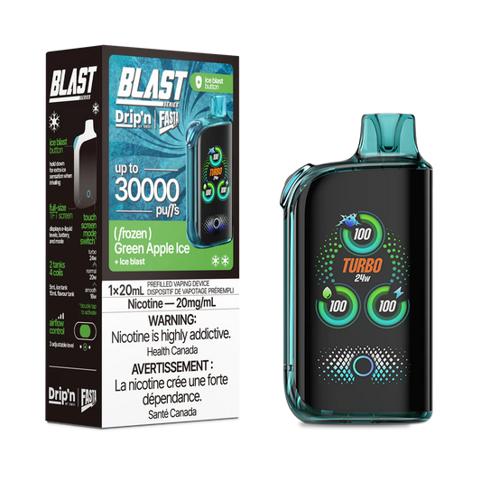 Drip’n Fasta Blast 30k Green Apple Ice 20mg/mL Disposable