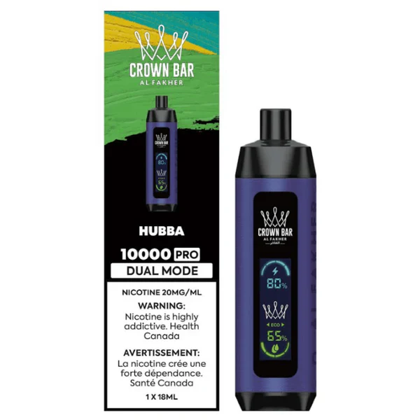 Crown Bar Al Fakher - Hubba 10k Pro 20mg/mL Disposable (Provincial)