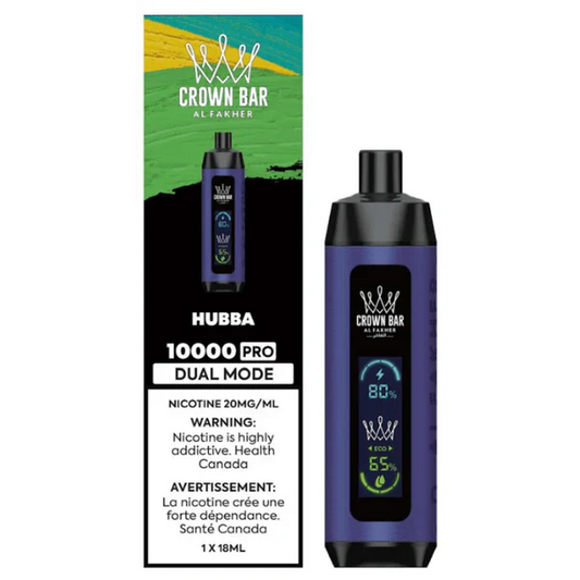 Crown Bar Al Fakher - Hubba 10k Pro 20mg/mL Disposable (Provincial)