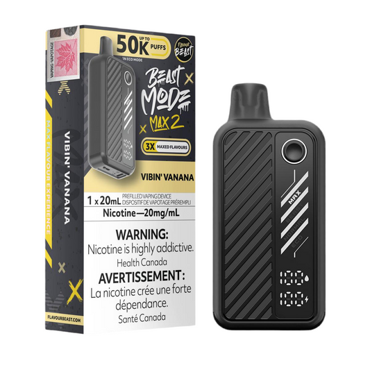 Flavour beast Mode Max2 50k Vibin’ Vanana 20mg/mL Disposable (Provincial)