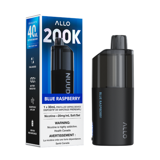 Allo Nuud 200k Blue Raspberry 20mg disposable (Provincial)