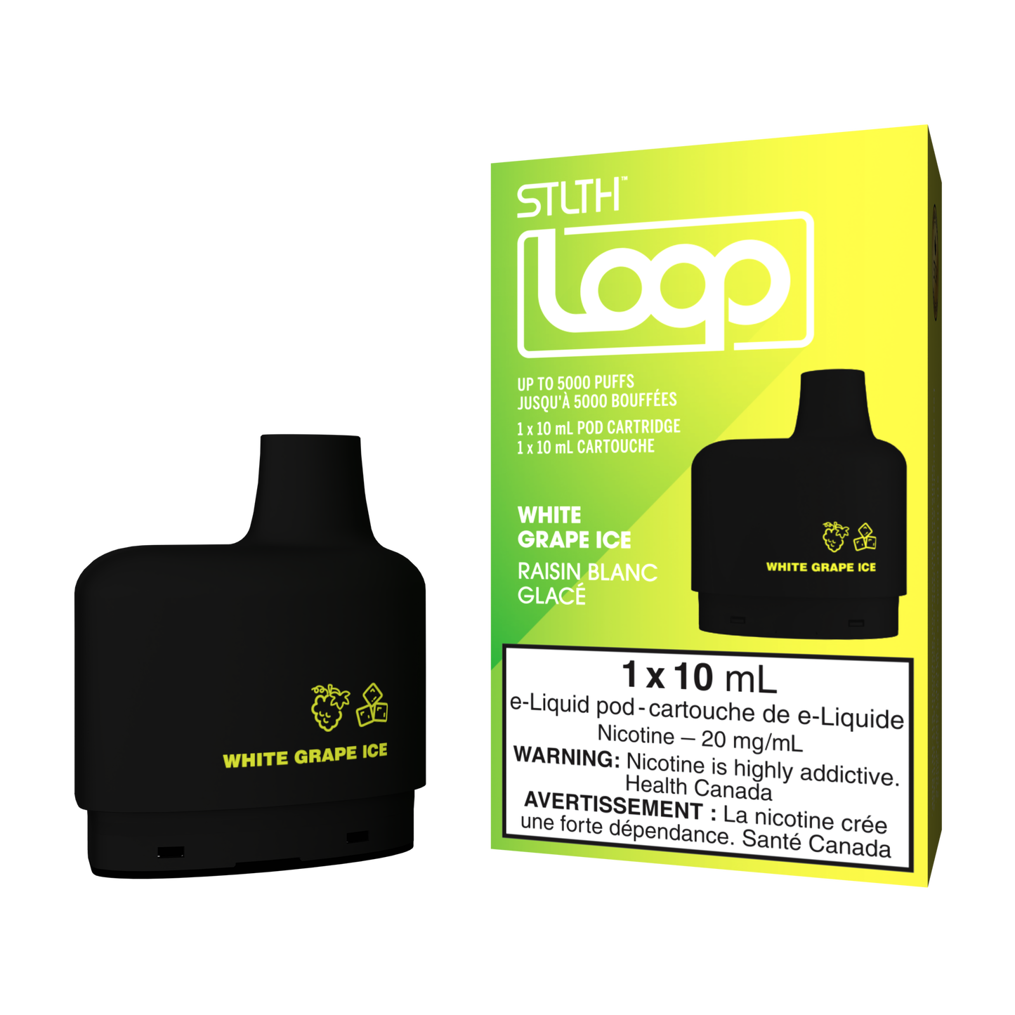 Stlth loop pod White grape ice 20mg/mL