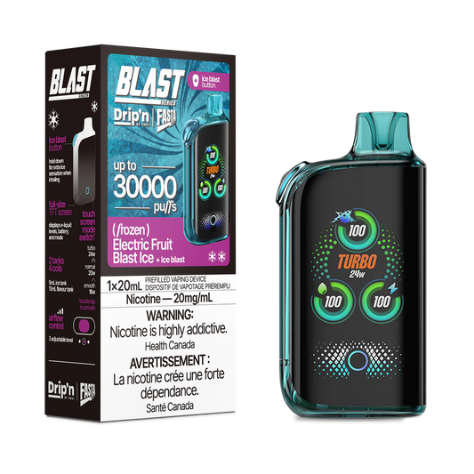 Drip’n Fasta Blast 30k Electric Fruit Blast Ice 20mg/mL Disposable