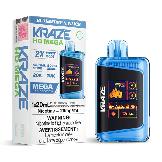 Kraze Hd Mega Blueberry Kiwi Ice 20mg/ml (provincial)