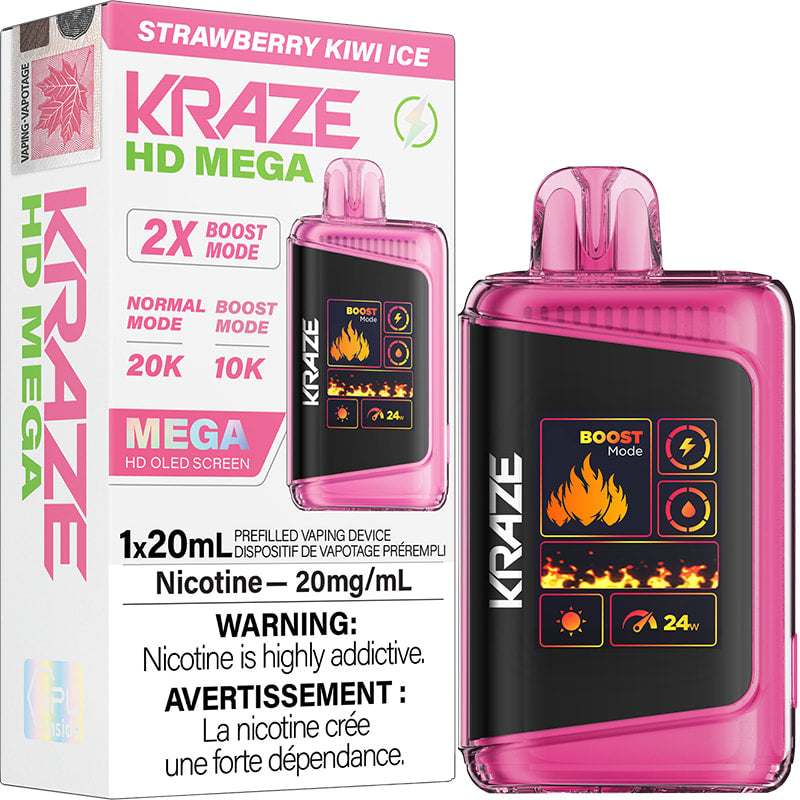 Kraze Hd Mega Strawberry Kiwi Ice 20mg/ml (provincial)