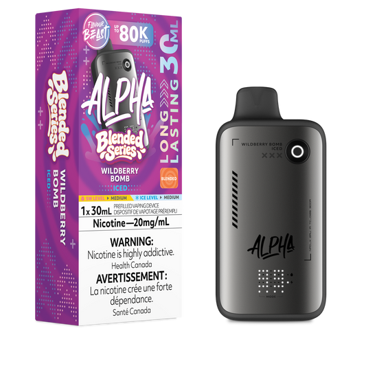 Flavour Beast Alpha 80K WildBerry Bomb Iced Blended Series 20mg/mL Disposable (Provincial)