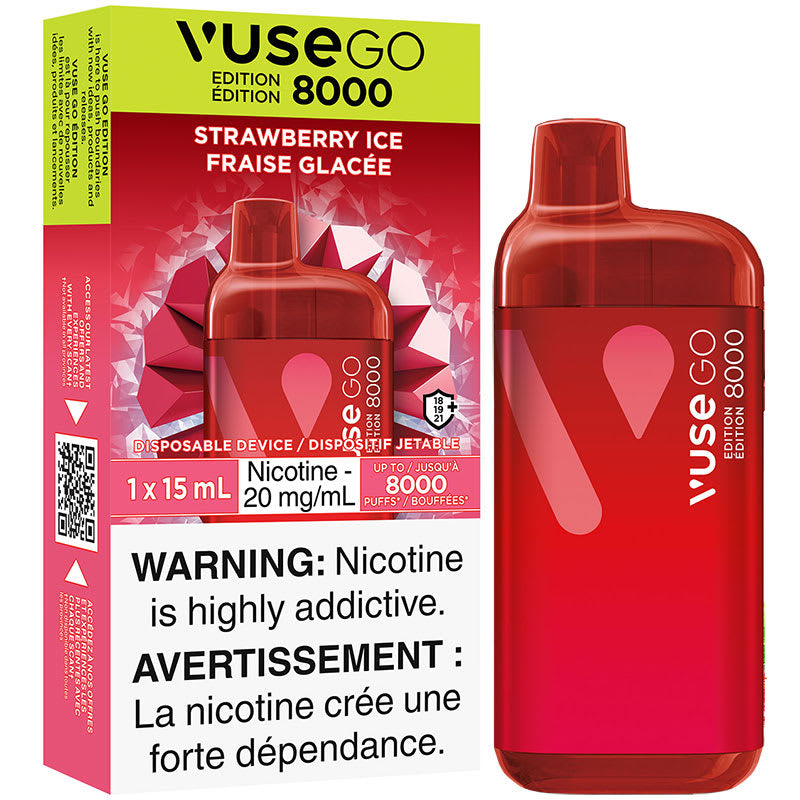 Vuse go 8000 Strawberry Ice 20mg/mL disposable