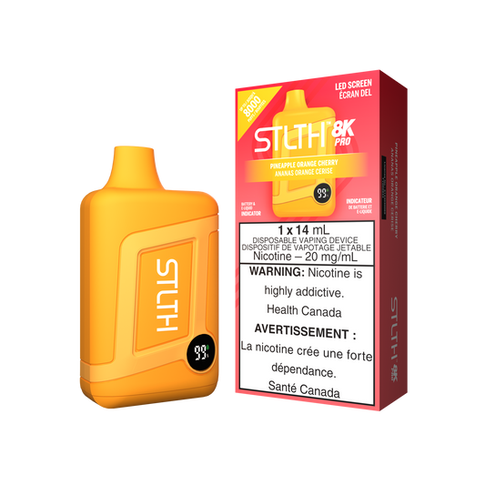 Stlth 8kpro Pineapple Orange Cherry 20mg/mL disposable