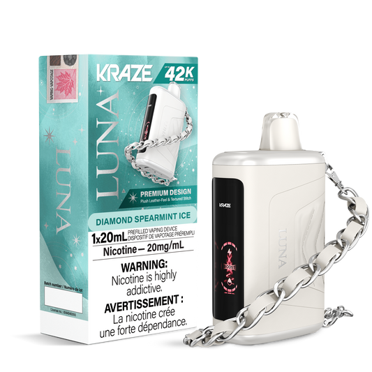 Kraze Luna 42K Diamond Spearmint Ice 20mg/ mL Disposable