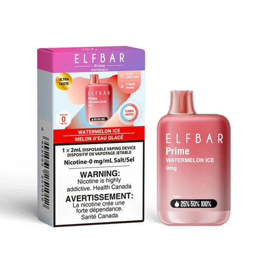 ELF BAR Prime 1800 Watermelon Ice 0mg Disposable (Provincial)