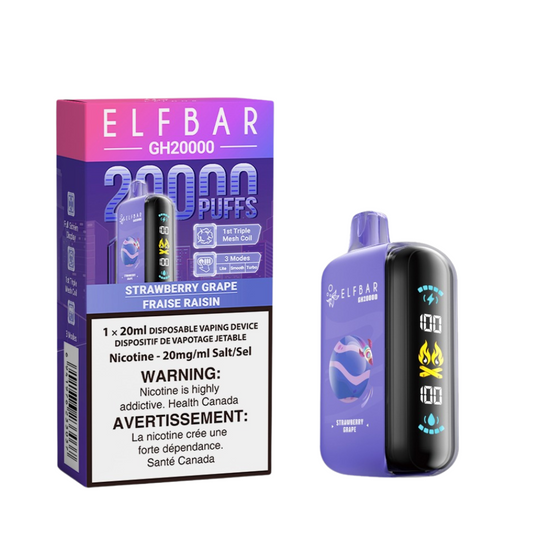ELF BAR GH20k Strawberry Grape 20mg/mL Disposable (Provincial)