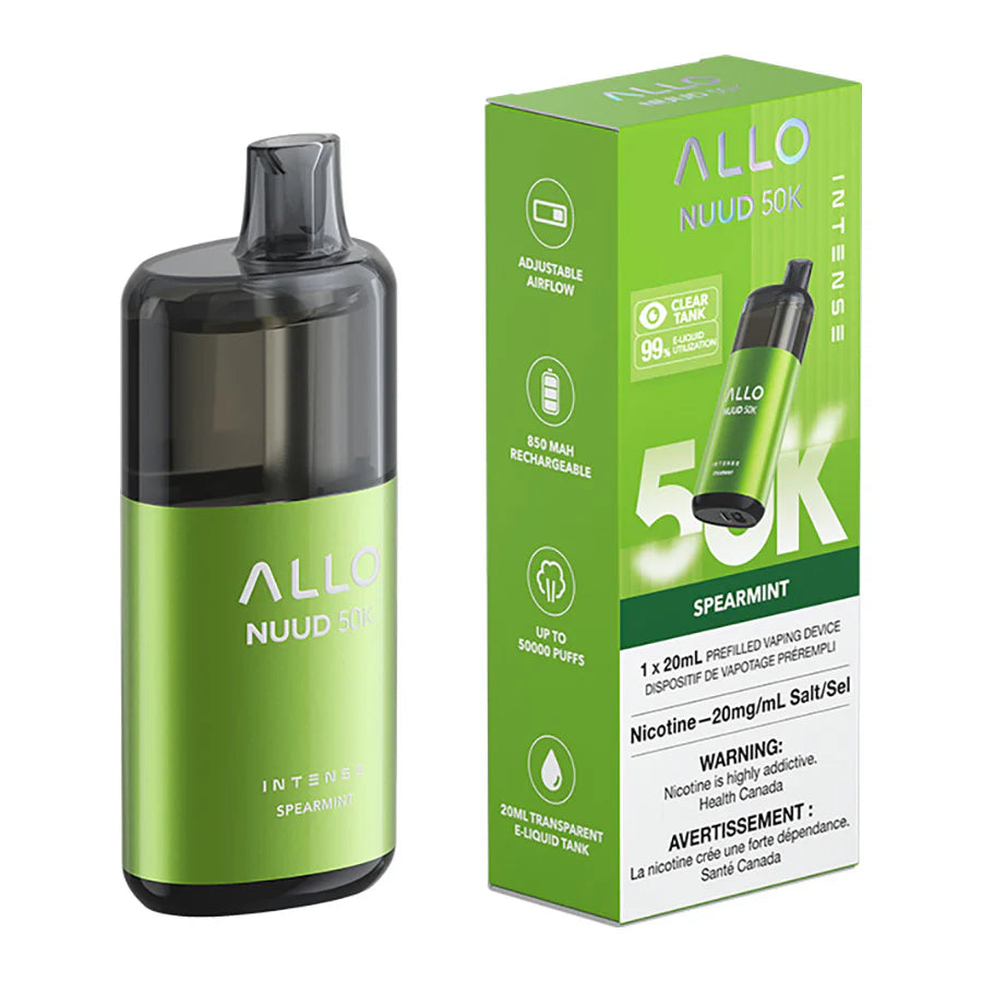 Allo Intense Nuud 50k Spearmint 20mg disposable (Provincial)