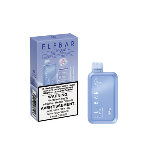 Elf bar BC10000 Blueberry Cloudz 20mg/mL disposable (provincial)