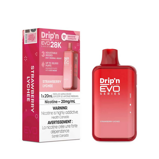 Drip’n EVO 28k Strawberry Lychee 20mg/mL Disposable (Provincial )