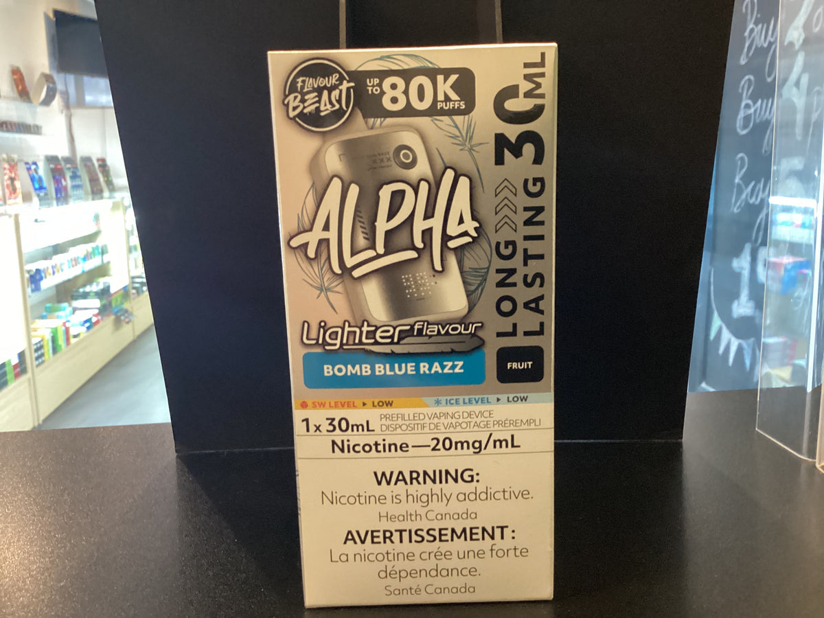 Flavour Beast Alpha Light 80k Bomb Blue Razz 20mg/30mL Disposable (Provincal)
