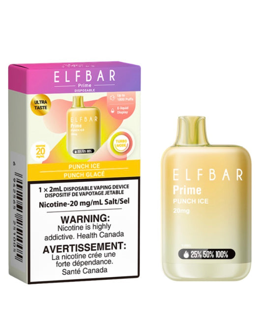 ELF BAR Prime 1800 Punch Ice 20mg Disposable (Provincia)