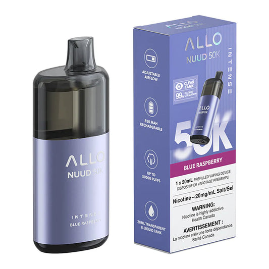Allo Intense Nuud 50k Blue Raspberry 20mg disposable (Provincial)