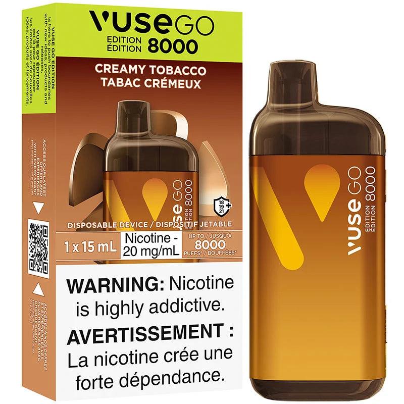 Vuse go 8000 Creamy Tobacco 20mg/ml disposable ( Provincial)