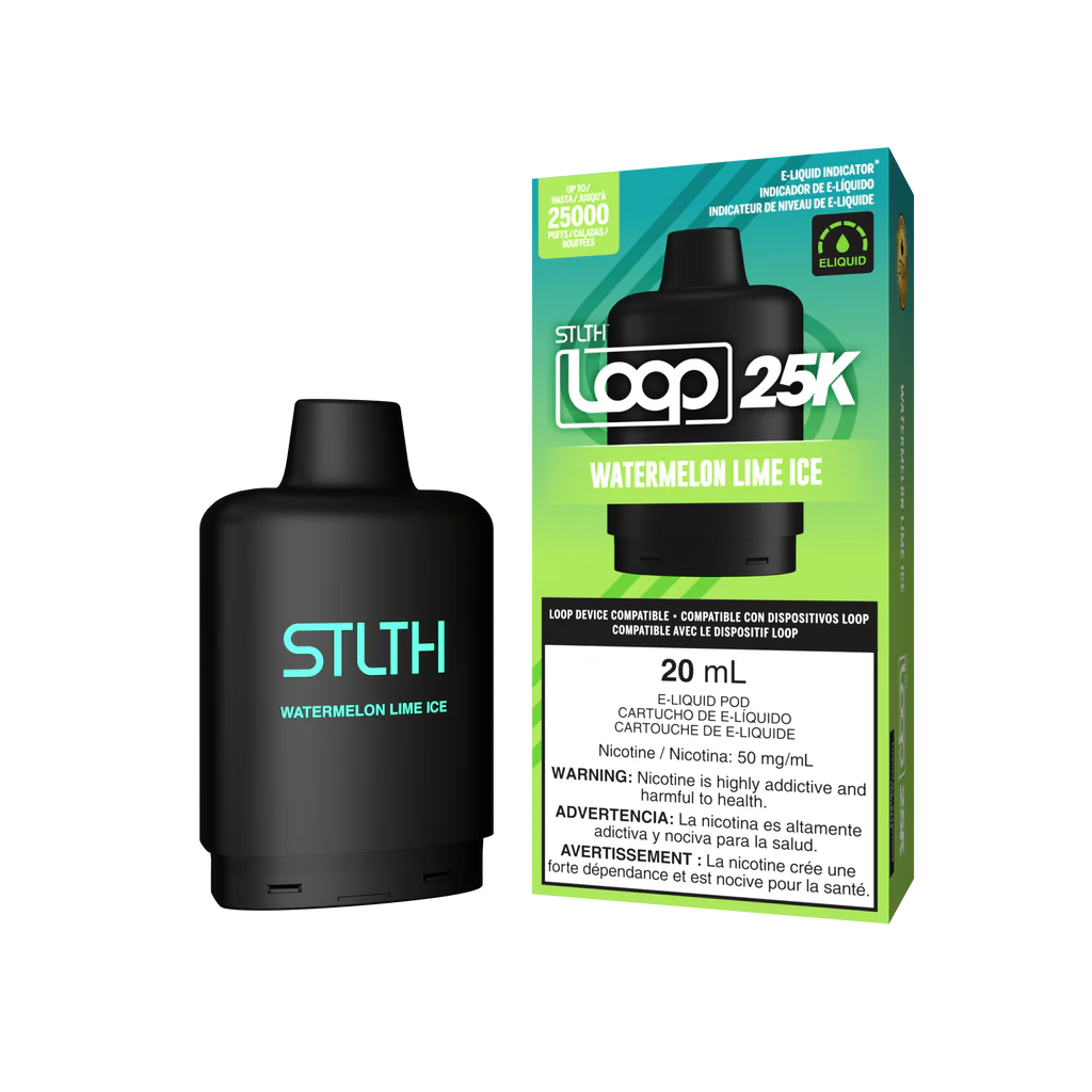 Stlth Loop Pod 25k Watermelon lime Ice 20mg/ml (Provincial)