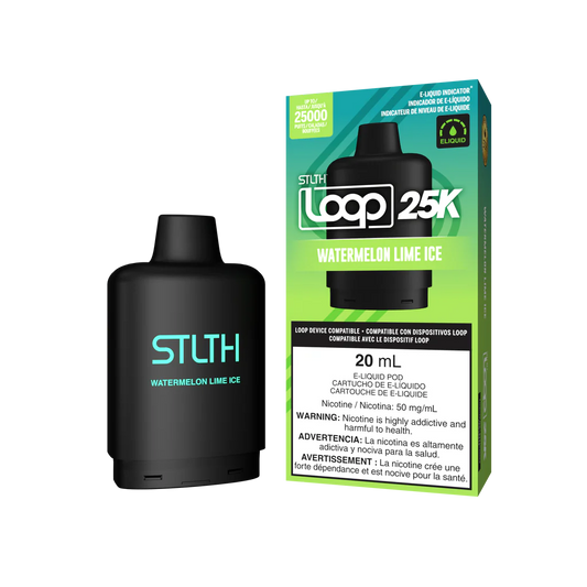 Stlth Loop Pod 25k Watermelon lime Ice 20mg/ml (Provincial)