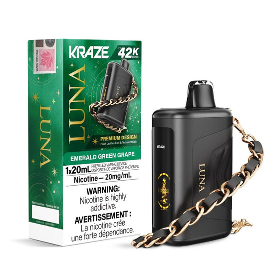 Kraze Luna 42K Emerald Green Grape 20mg/mL Disposable (Provincial)