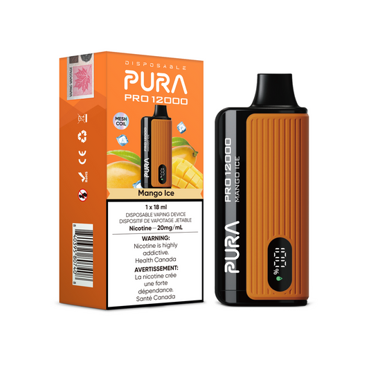 Pura pro 12000 Mango Ice 20mg/mL disposable