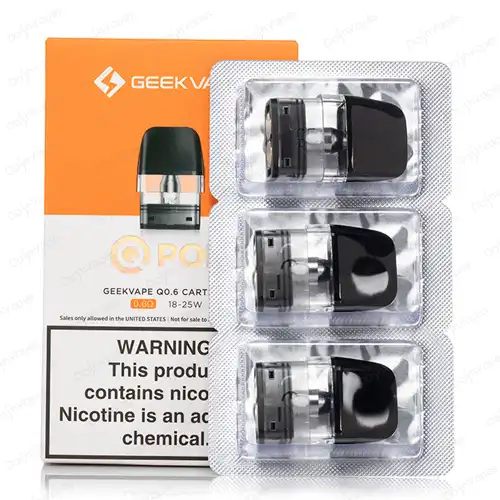 Geekvape Q Replacement Pods - 0.6ohm