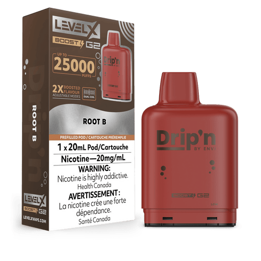 Drip’n LevelX Boost G2 pod Root B 20mg/mL (provincial)