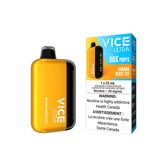 Vice ultra 60k Banana Beast Ice 20mg disposable (provincial)