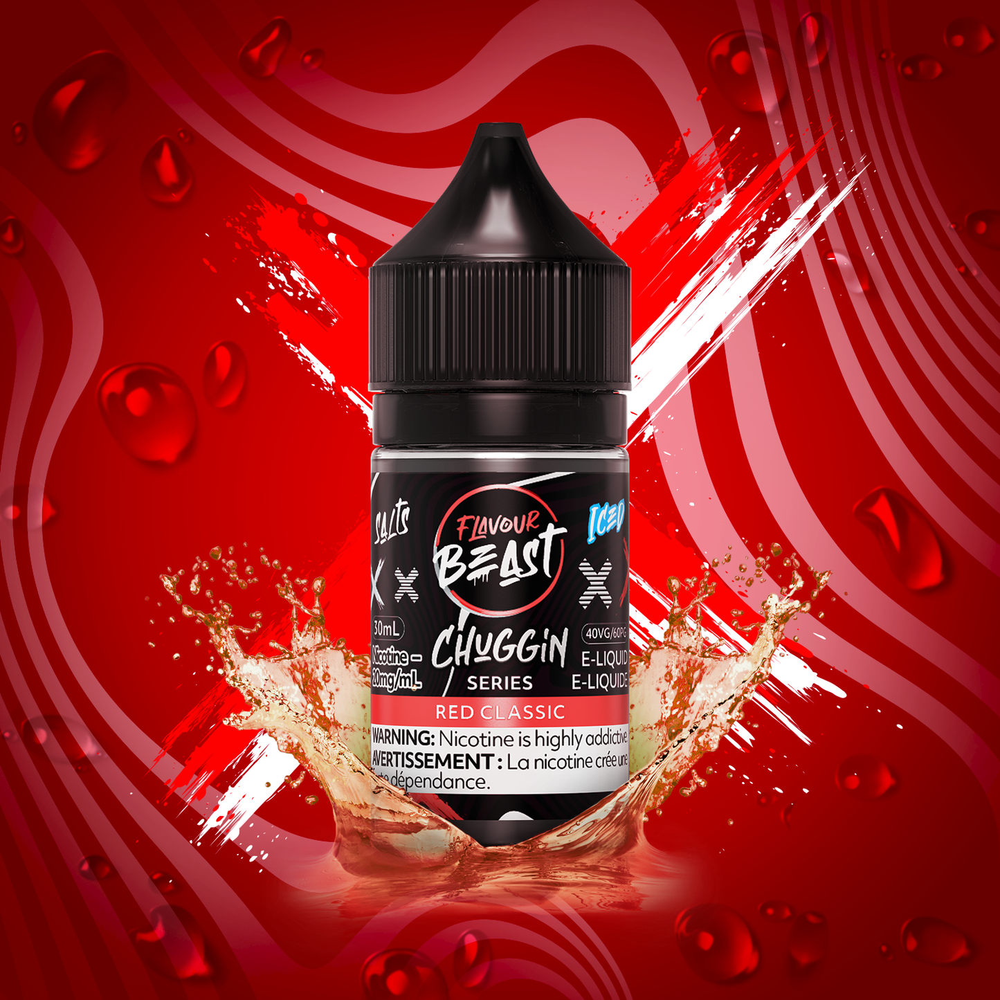 Flavour beast E-liquid Chuggin Red Classic iced 20mg/ml 30ml (Provincial)