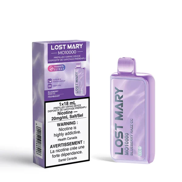 Lost Mary MO10000 Blueberry Razz CC 20mg/mL disposable