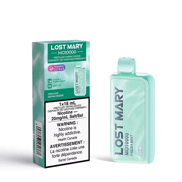 Lost Mary MO10000 Fresh Mint 20mg/mL disposable