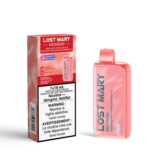 Lost Mary MO10000 Raspberry Pomegranate 20mg/mL disposable