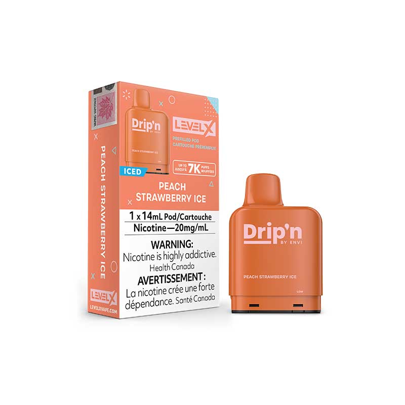 Drip’n LevelX Pod Peach Strawberry Ice 20mg/mL