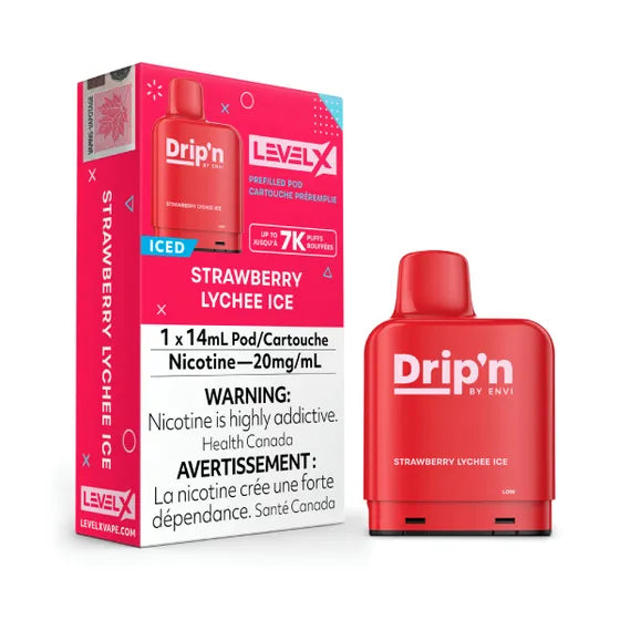 Drip’n LevelX Pod Strawberry Lychee Ice 20mg/mL