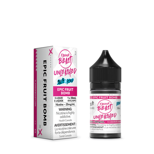 Flavour Beast E-liquid Unleashed salt iced Epic Fruit Bomb 20mg/30ml (Provincial)