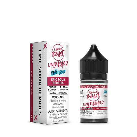 Flavour Beast E-liquid Unleashed salt iced Epic Sour Berries 20mg/30ml (Provincial)