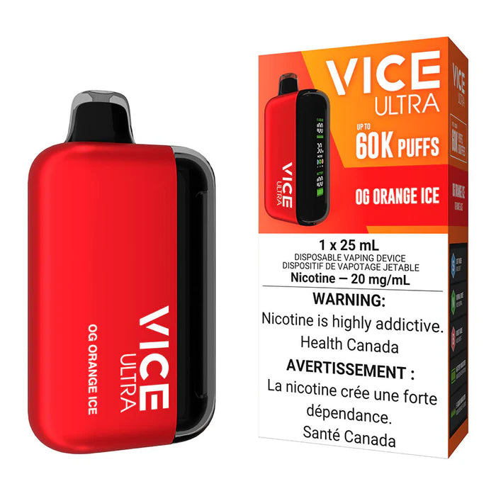 Vice ultra 60k OG Orange Ice 20mg disposable (provincial)